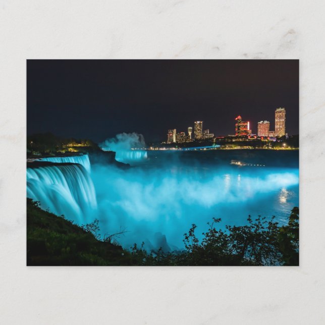 Postal Die Niagarafälle zwischen Kanada und USA (Anverso)