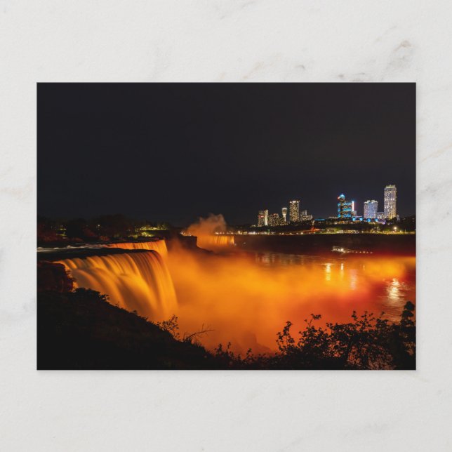 Postal Die Niagarafälle zwischen Kanada und USA Postkarte (Anverso)