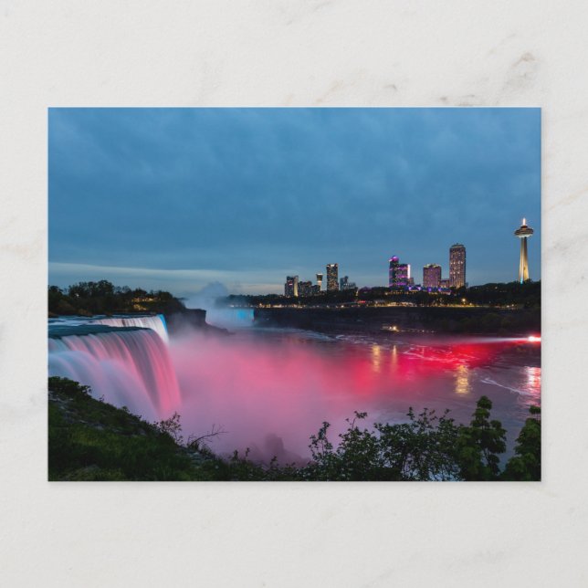 Postal Die Niagarafälle zwischen Kanada und USA Postkarte (Anverso)