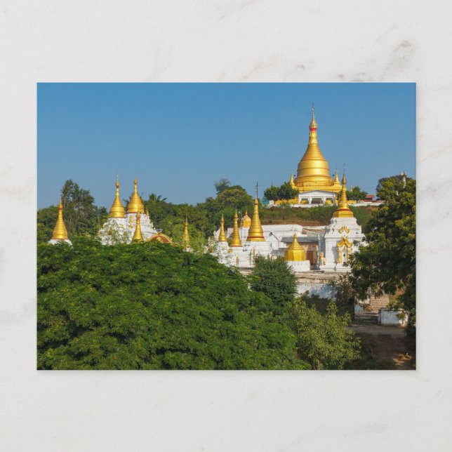 Postal Die Pagoden von Mandalay Postkarte (Anverso)