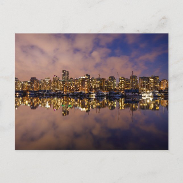 Postal Die Skyline von Vancouver in Kanada Postkarte (Anverso)