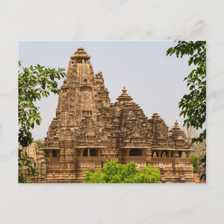 Postal Die Tempel von Khajuraho in Madhya Pradesh Indien