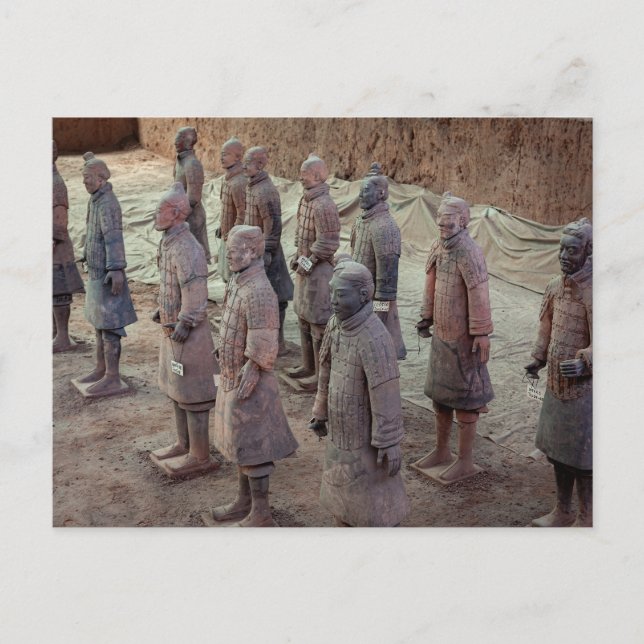 Postal Die Terracotta Armee von Xian in China (Anverso)