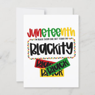 Postal Diecinueve Blackity Black Black Funny