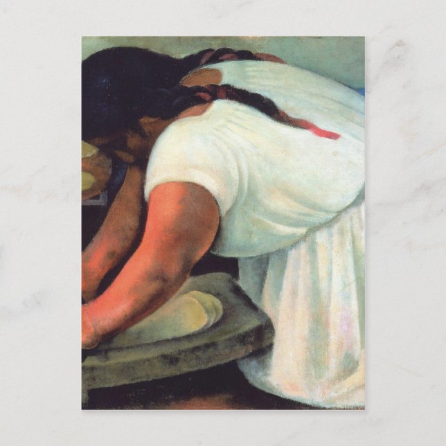 Postal Diego Rivera - La Molendera, 1923 (Anverso)
