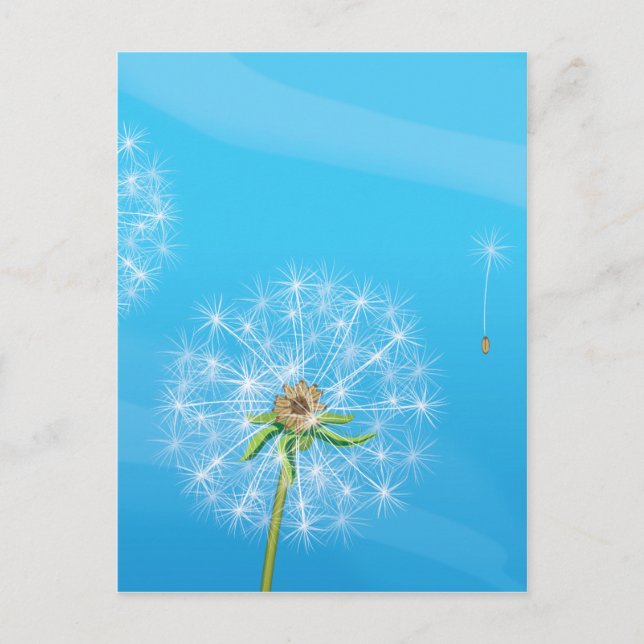 Postal Diente de león (Anverso)