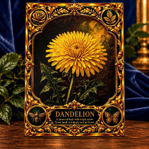Postal Diente de León, Arte de Joyas y Heirlooms