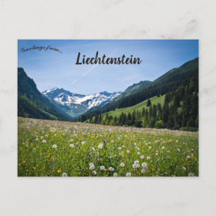 Postal Dientes de león en Steg Liechtenstein