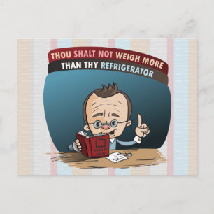 Postal Dieta divertida que pierde peso