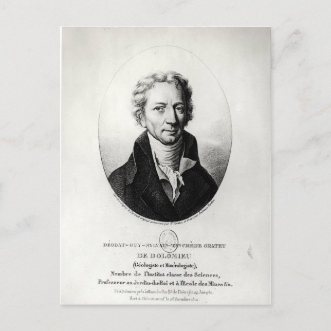 Postal Dieudonne Dolomieu (Anverso)