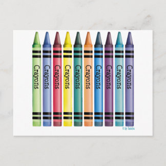 Postal Diez Crayones