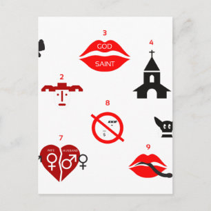 Postal diez mandamientos modernos