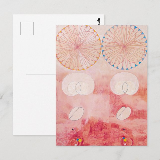 Postal Diez mayores, Nº 9, vejez | Hilma af Klint | (Anverso / Reverso)