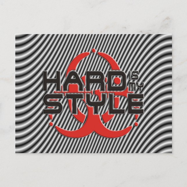 Postal Difícil es mi estilo - música de estilo duro (Anverso)