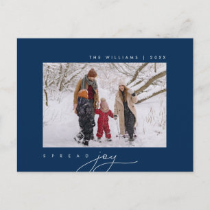 Postal Difundir alegría, Feliz Saludo de Navidad, Foto fa