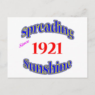 Postal Difusión del sol en 1921