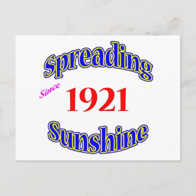 Postal Difusión del sol en 1921 (Anverso)