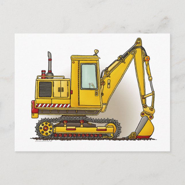 Postal Digger Shovel Post Card (Anverso)
