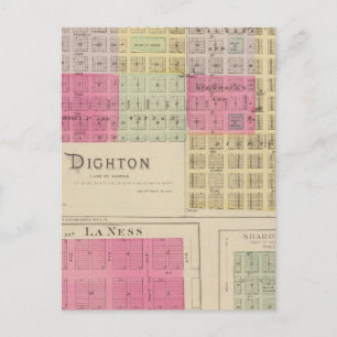 Postal Dighton, La Ness, Sharon Springs, Kansas