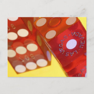 Postal Dígitos blancos rojos