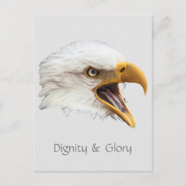 Postal Dignidad y personalizable de gloria del águila cal