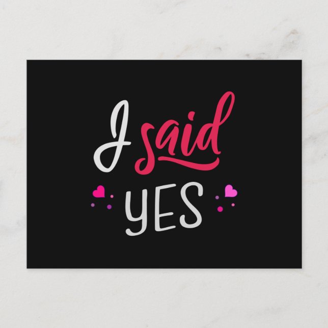 Postal Dije que sí (Anverso)