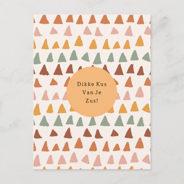 Postal Dikke Kus Van Je Zus Quote Kaart (Anverso)