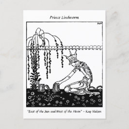 Postal Dilema de la Reina Madre en el jardín Art Nouveau