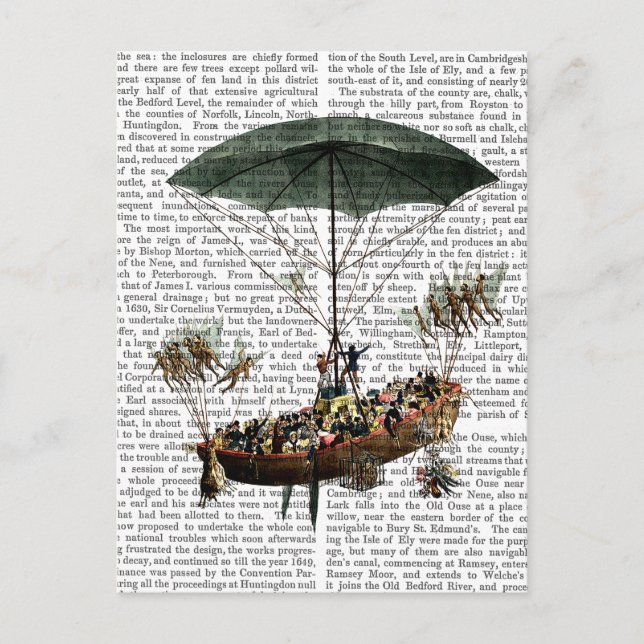 Postal Diligenza Y Criaturas Voladoras (Anverso)