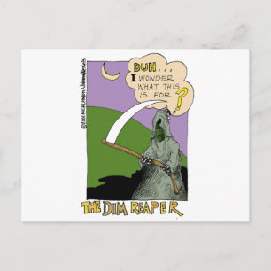 Postal Dim Reaper Gracioso Regalos y Tee Personalizados d