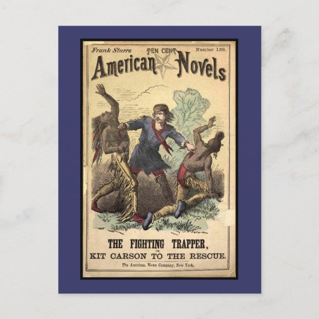 Postal Dime Novel Kit Carson (Anverso)