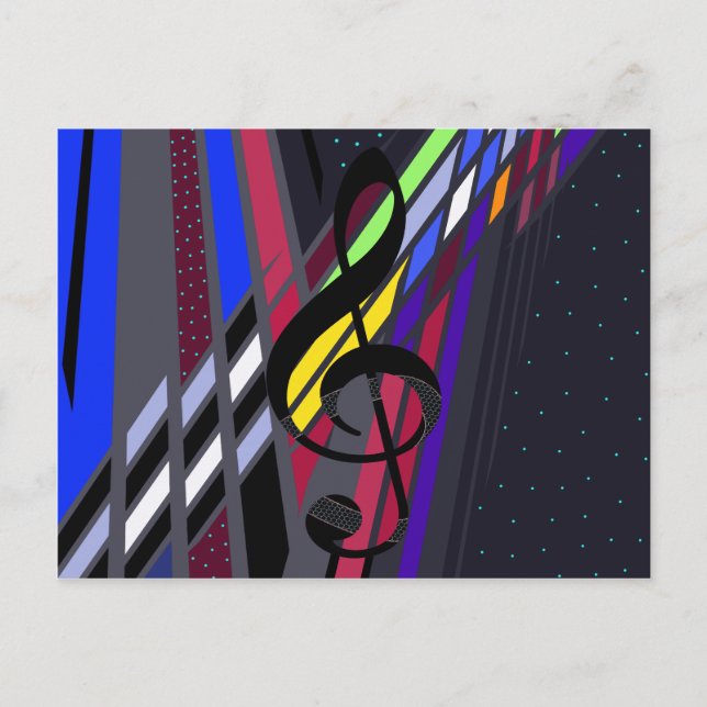 Postal Dimensiones en la música (Anverso)