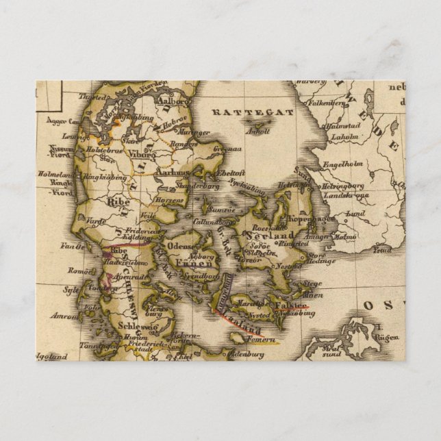 Postal Dinamarca e Islandia 2 (Anverso)