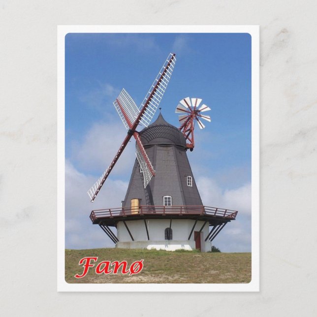 Postal Dinamarca - Fanø - faro - (Anverso)