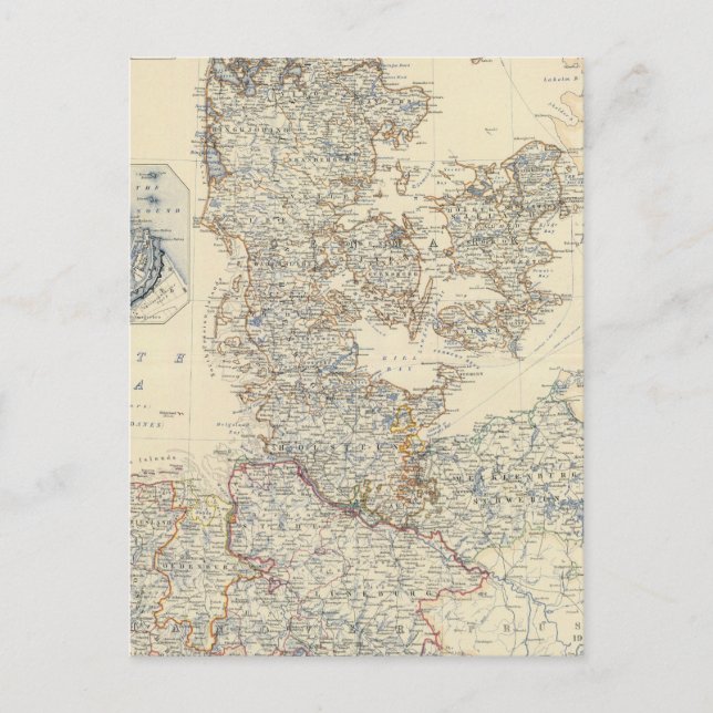 Postal Dinamarca, Hanover, Brunswick, Mecklemburgo (Anverso)