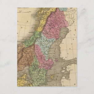 Postal Dinamarca, Suecia, Noruega