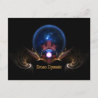 Postal dinámica de arte fractal krono