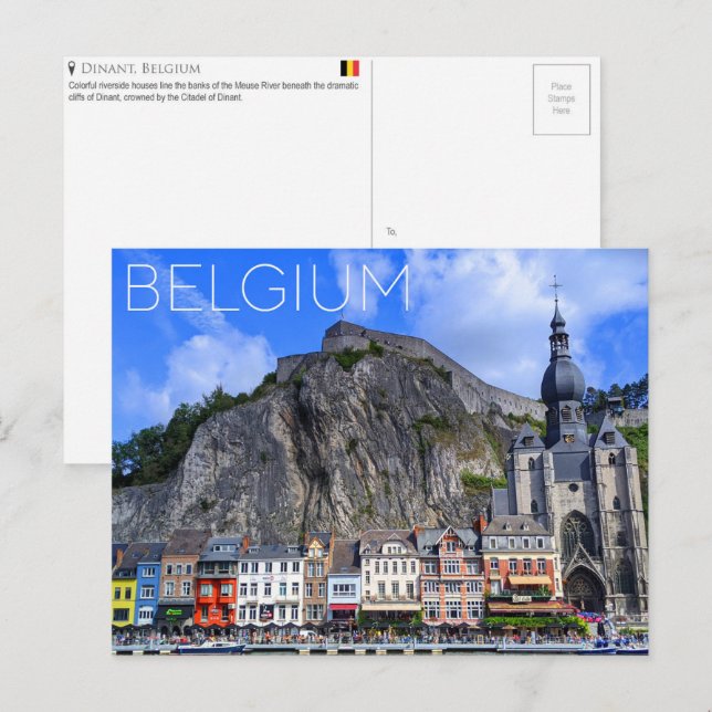 Postal Dinant, Belgium Travel Postcard (Anverso / Reverso)
