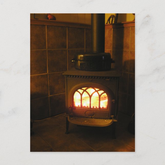 Postal Dinde au feu (Anverso)