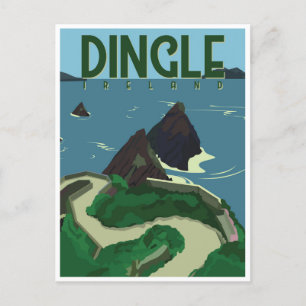 Postal Dingle Peninsula Ireland Travel Vintage