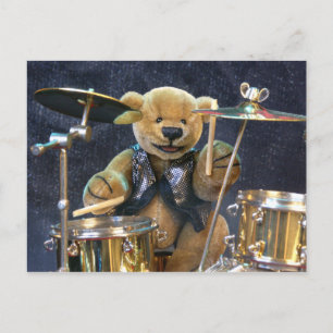 Postal Dinky Bears Drummer