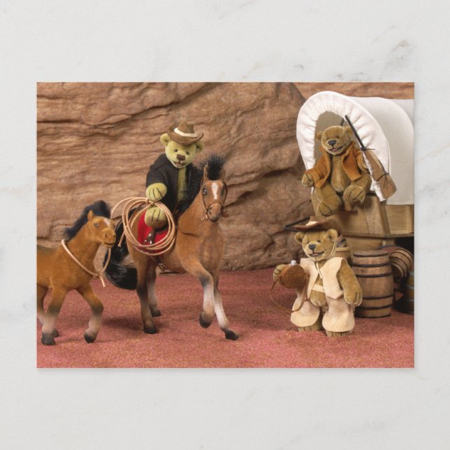 Postal Dinky Bears Little Cowboys (Anverso)