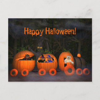 Postal Dinky Bears Pumpkintrain