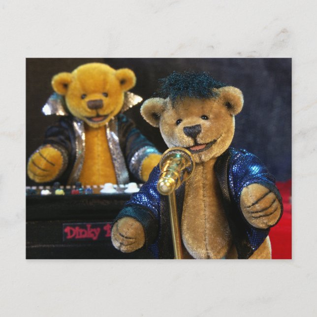 Postal Dinky Bears Singer (Anverso)