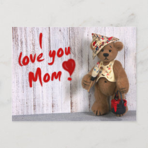 Postal Dinky Bears: Te amo, mamá