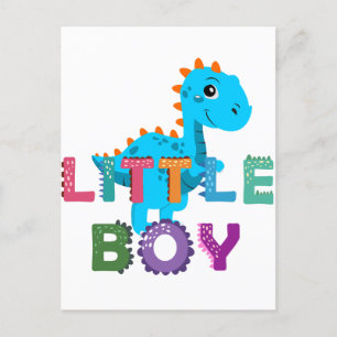 Postal Dino de niño pequeño