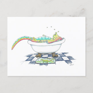 Postal Dino en el dibujo de Tub