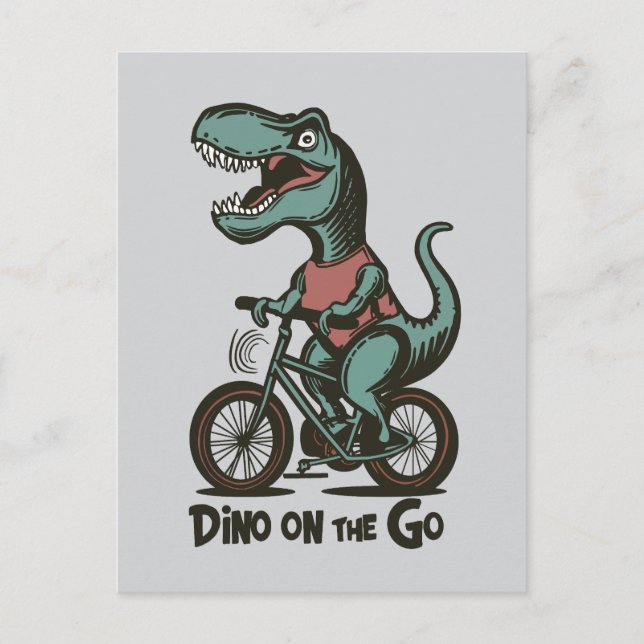 Postal Dino en marcha (Anverso)