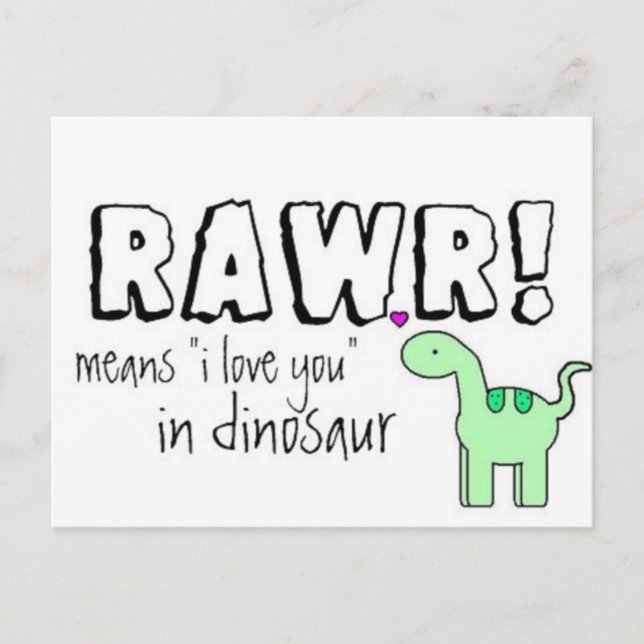 Postal Dino Lingo (Anverso)