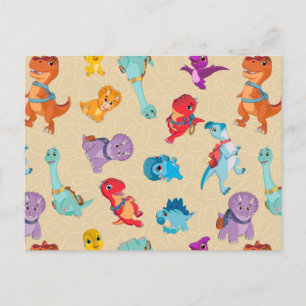 Postal Dino Ranch   Patrón de aventura de dinosaurio